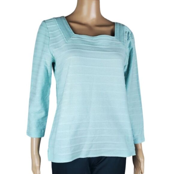 Talbots Mint Green Knit Top - Picture 1 of 4